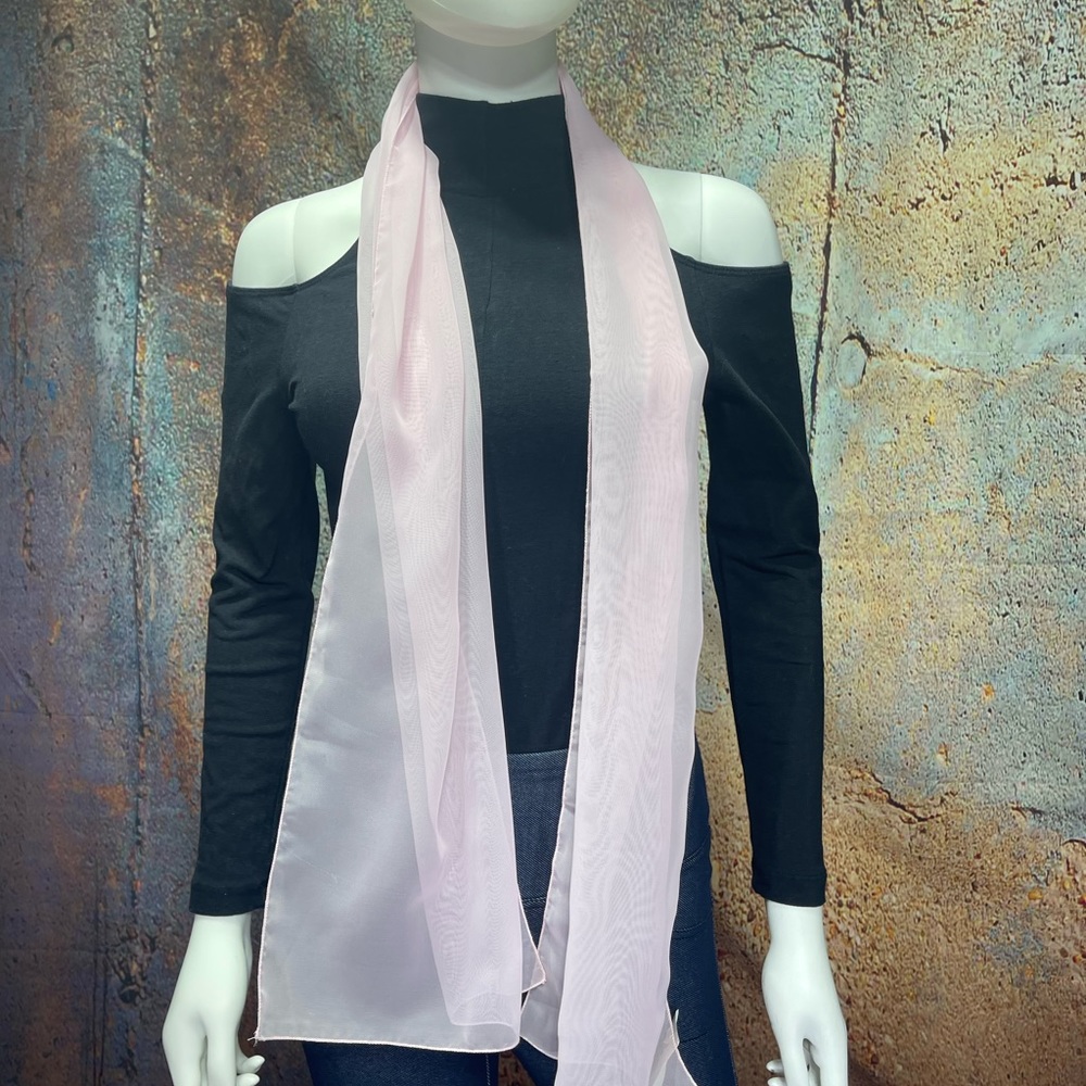NWT Pale Pink Sheer Scarf